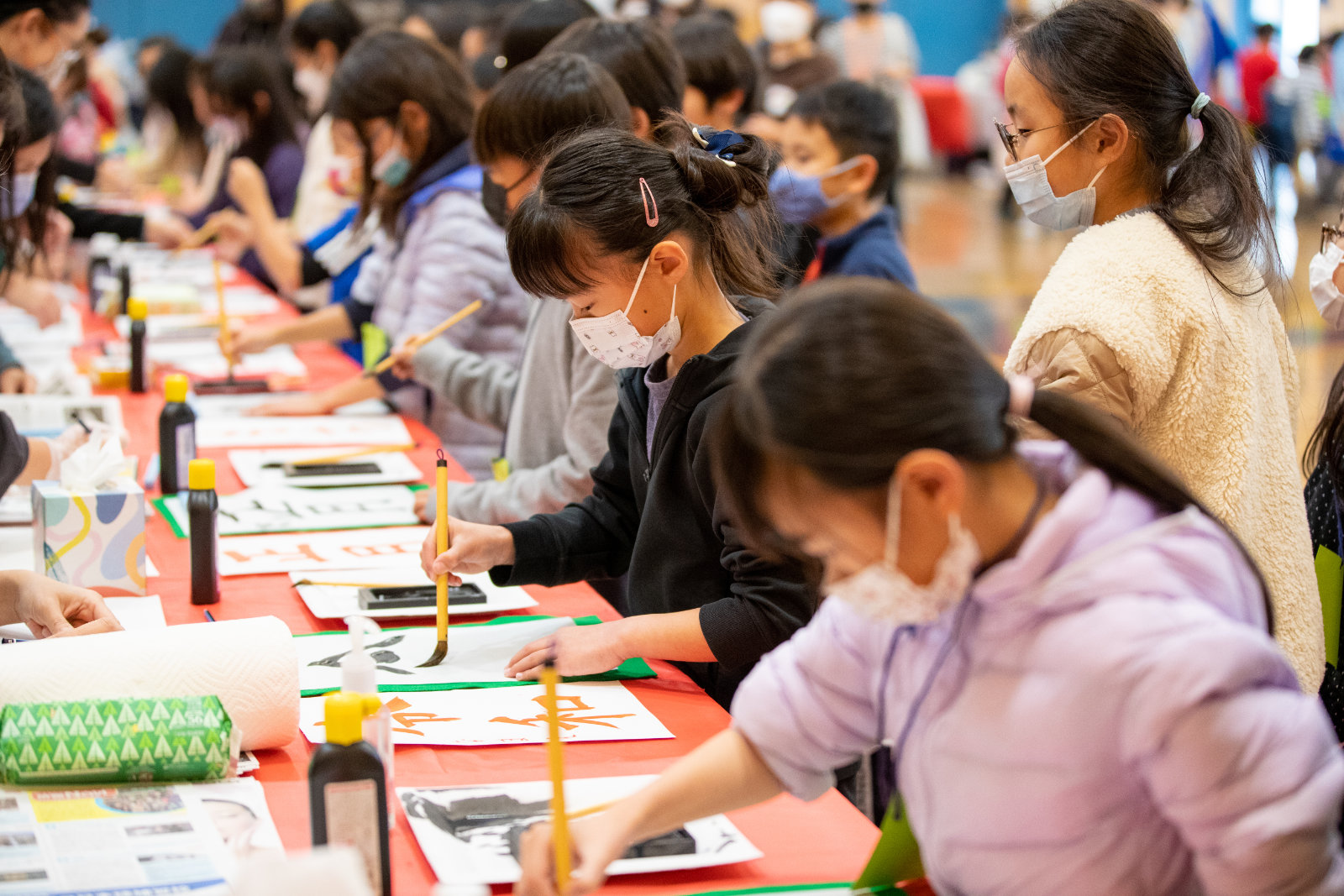 書道イベントの様子